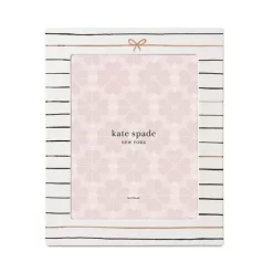 Discount ⭐ Kate Spade New York Striped Frame, 8" X 10" White 🎁