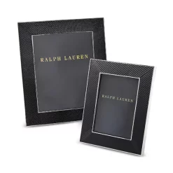 Best reviews of ❤️ Ralph Lauren Sutton Leather Frame, 8" X 10" Black 🛒