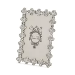 Wholesale 🔥 Olivia Riegel Pavé Clover 4" X 6" Frame Silver ✔️
