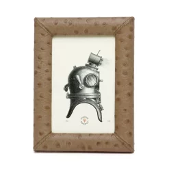 Top 10 🔔 Pigeon & Poodle Witney Ostrich Leather Frame, 6" X 8" Light Gray Ostrich ⭐